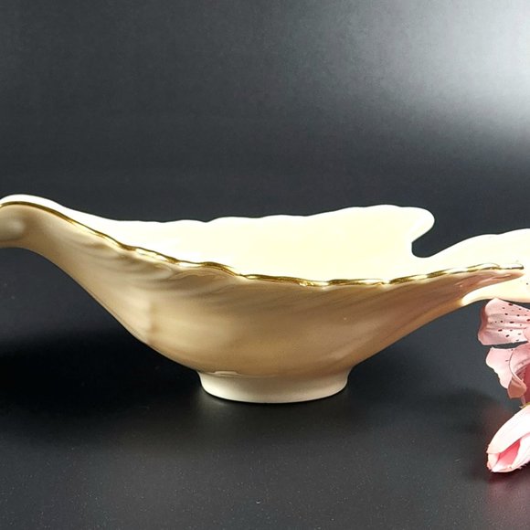 Vintage - Open Candy Dish Dove Collection (Gold) by LENOX - Made in USA - Picture 5 of 12